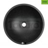 LAVEO Umywalka nablatowa granitowa AMBER CZARNA VGR1721T